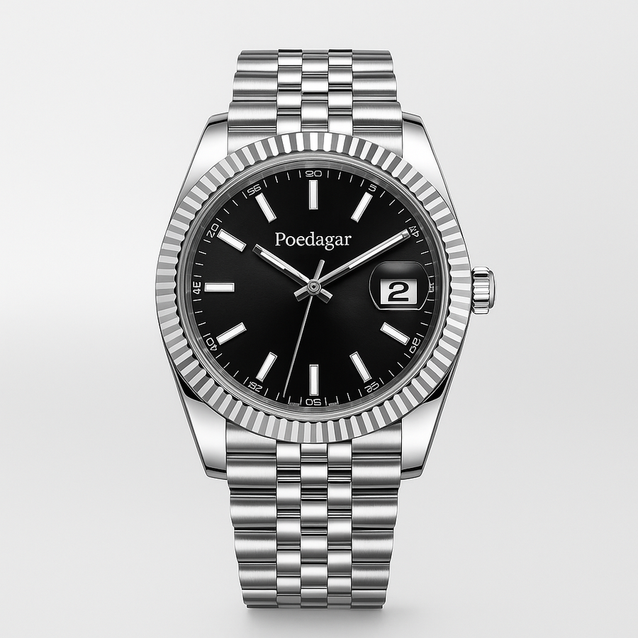 Watch Poedagar Bracelet Black Steel Select.