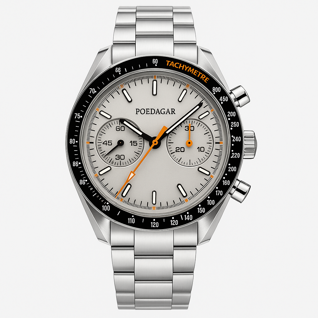 Watch Poedagar Watch Silver Steel Elite.