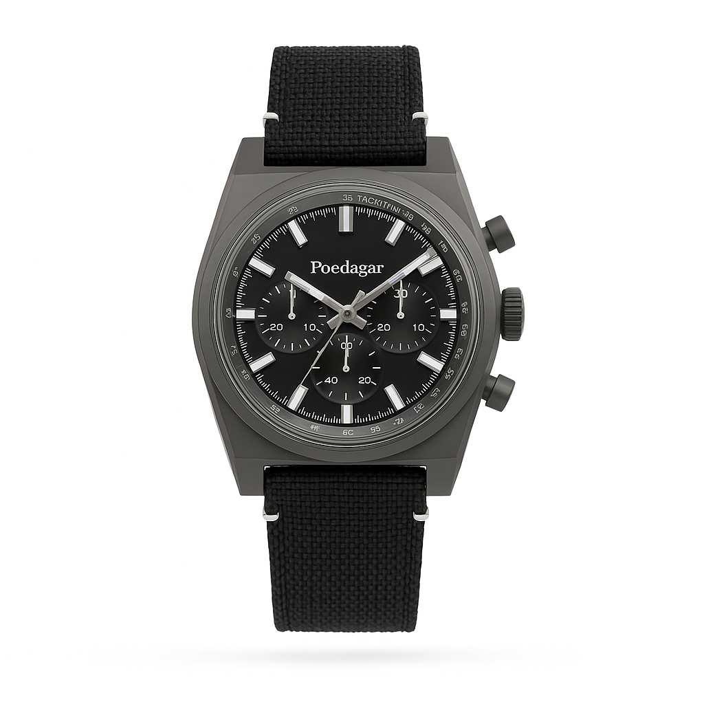 Watch Poedagar Watch Black Titanium Classic.