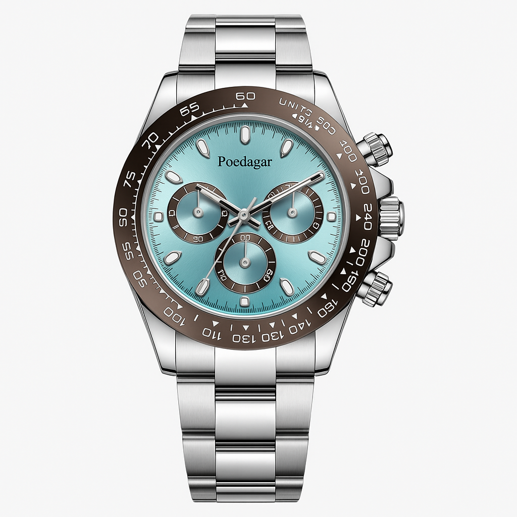 Watch Poedagar Watch Silver Steel Elite.