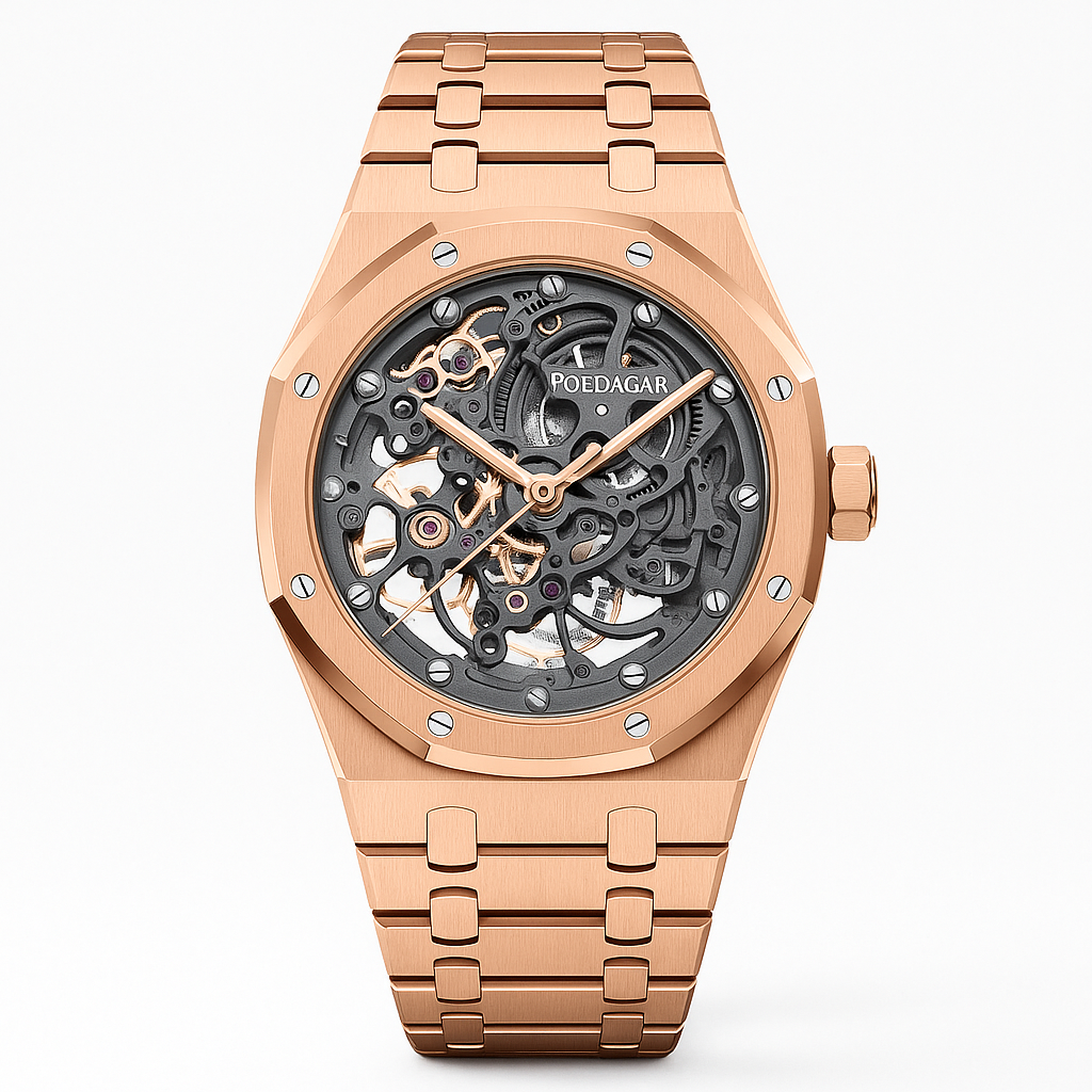 Watch Poedagar Watch Rose Gold Line.