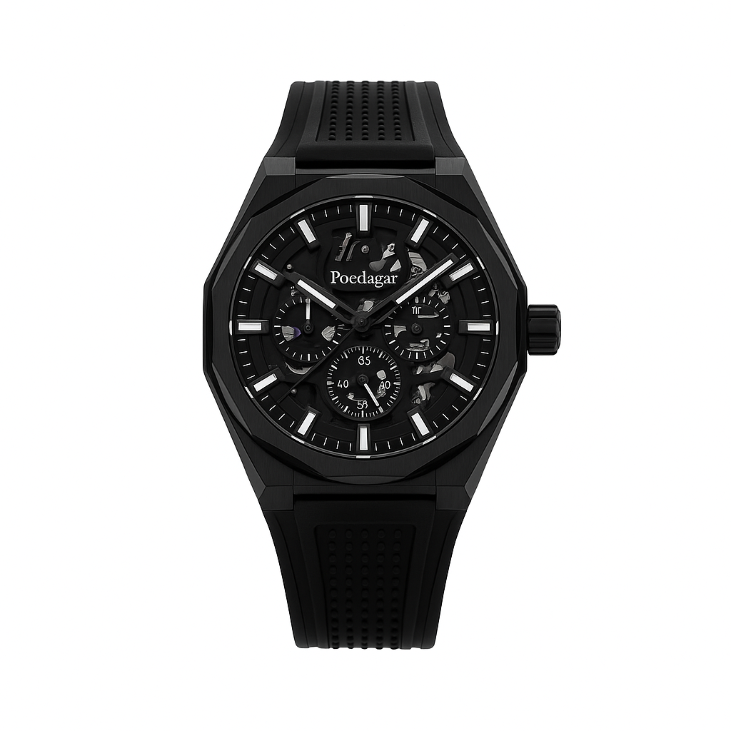 Watch Poedagar Watch Black Ceramic Elite.