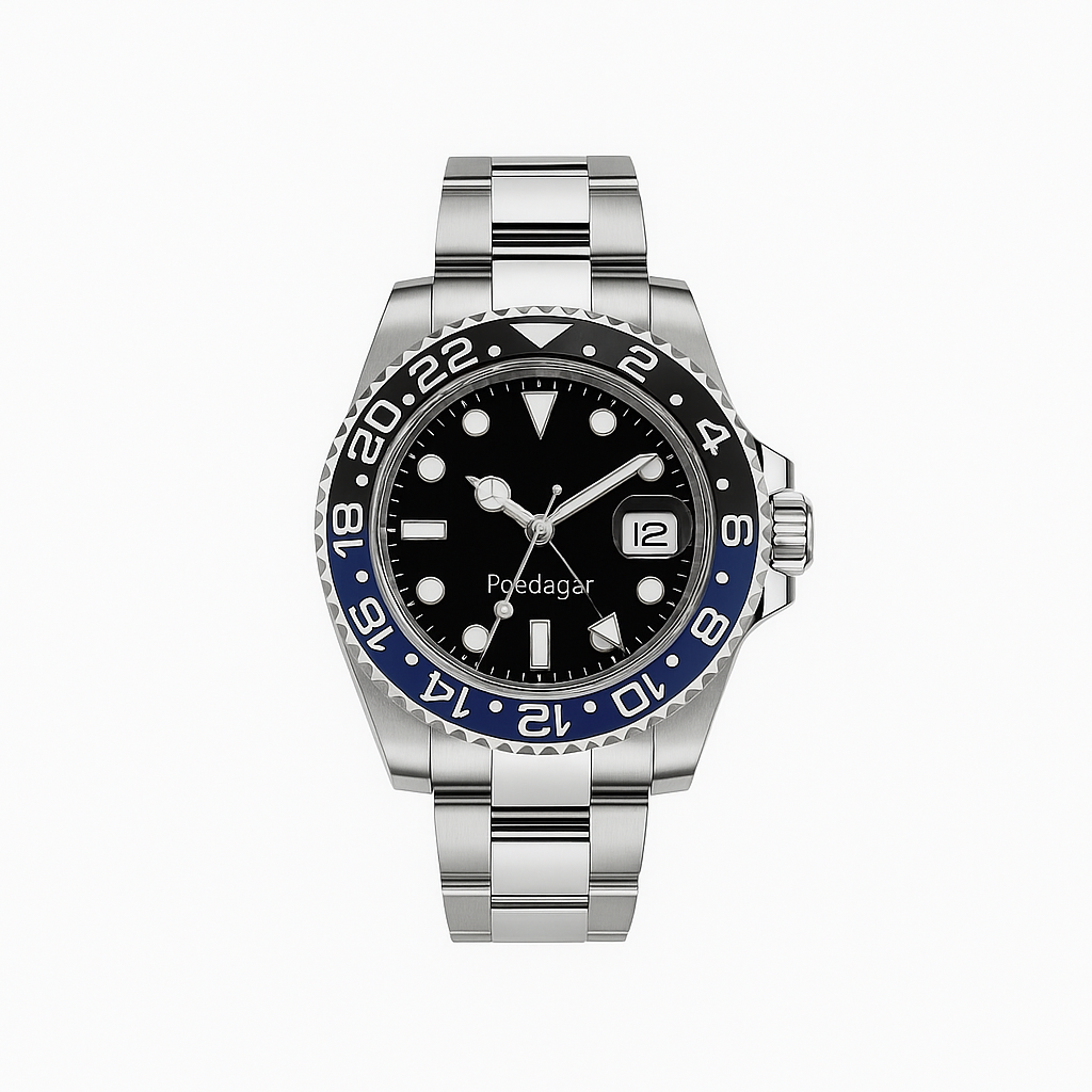 Watch Poedagar Watch Black Steel Elite.