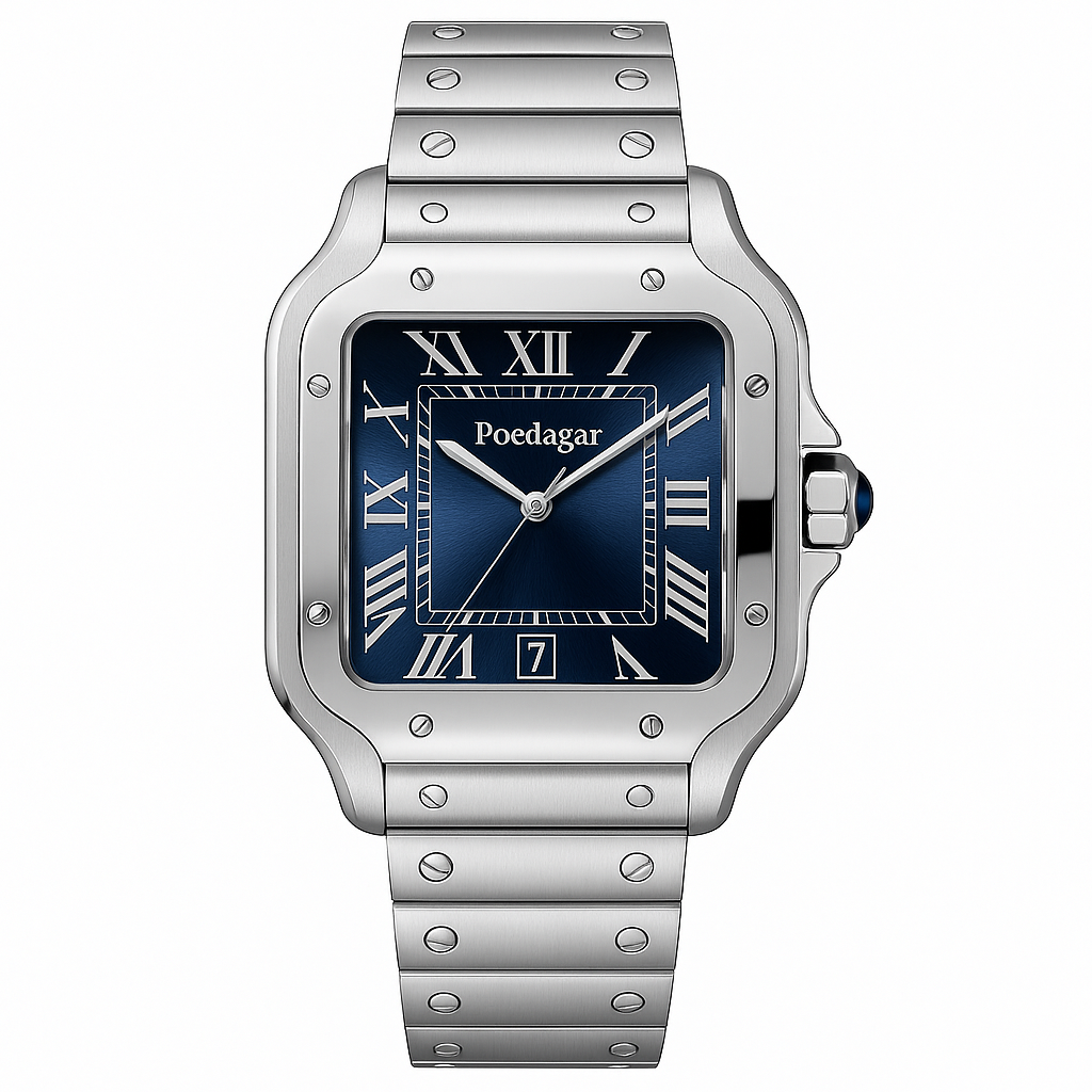 Watch Poedagar Watch Silver Steel Line.