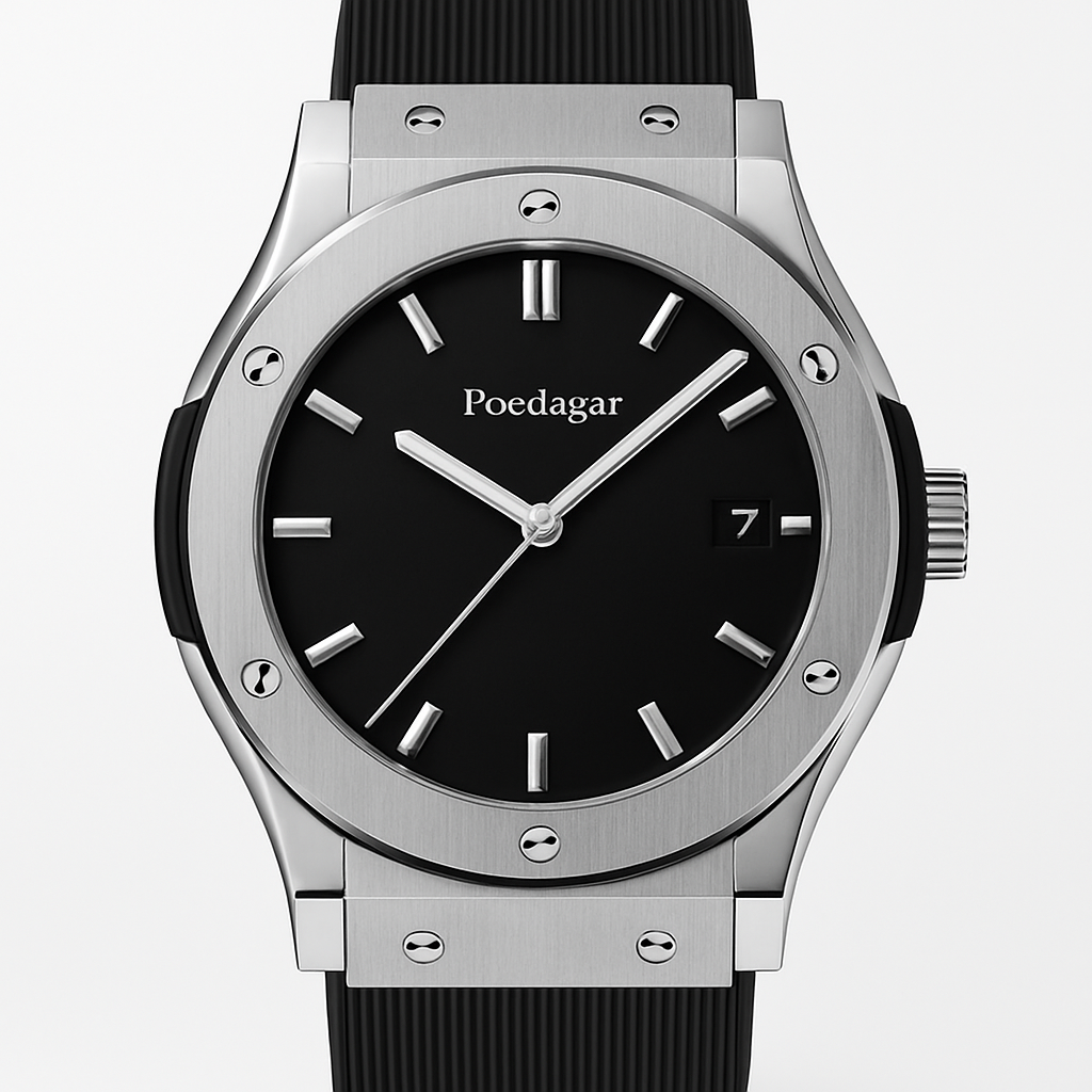 Watch Poedagar Watch Black Titanium Studio.