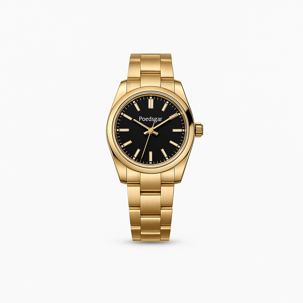 Watch Poedagar Bracelet Gold Steel Pro.