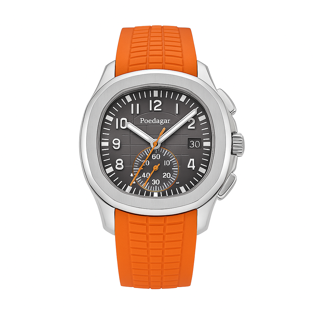 Watch Poedagar Watch Orange Steel Pro.