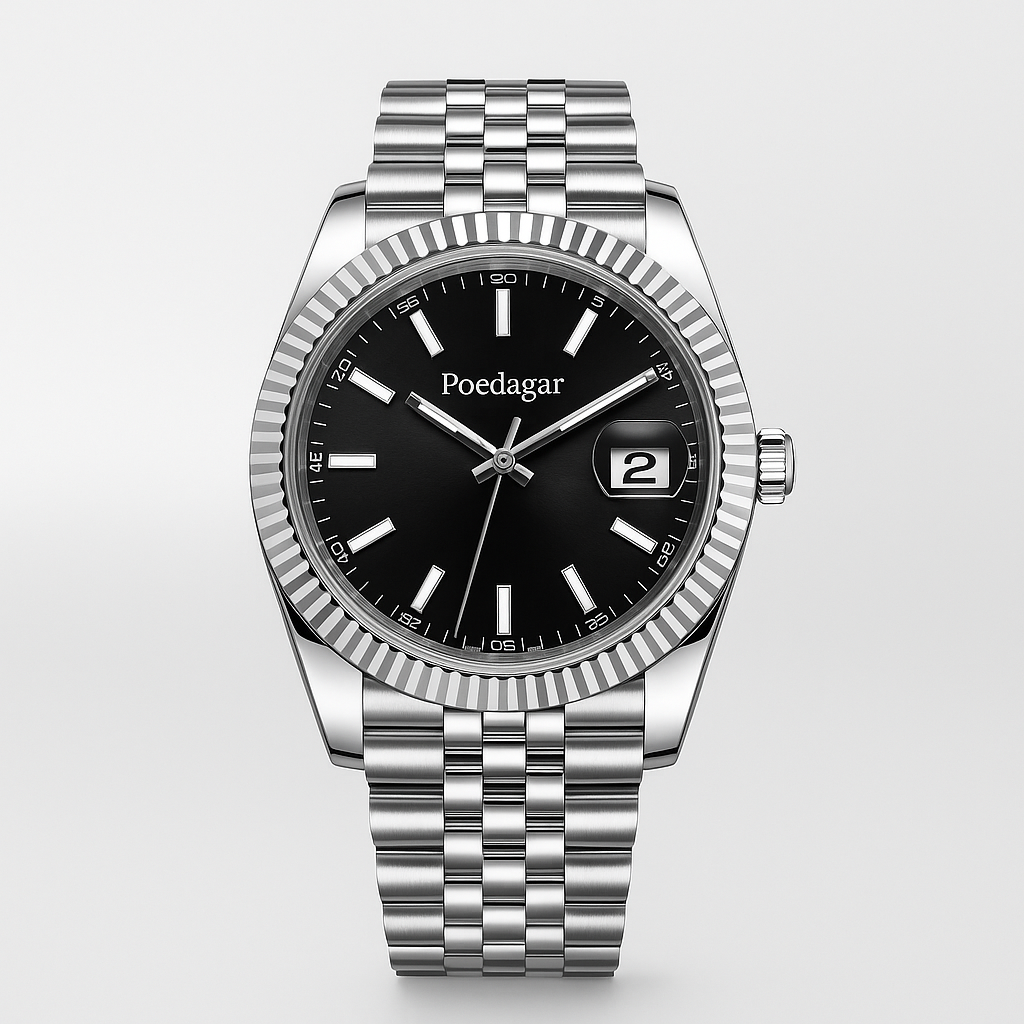 Watch Poedagar Bracelet Black Steel Select.