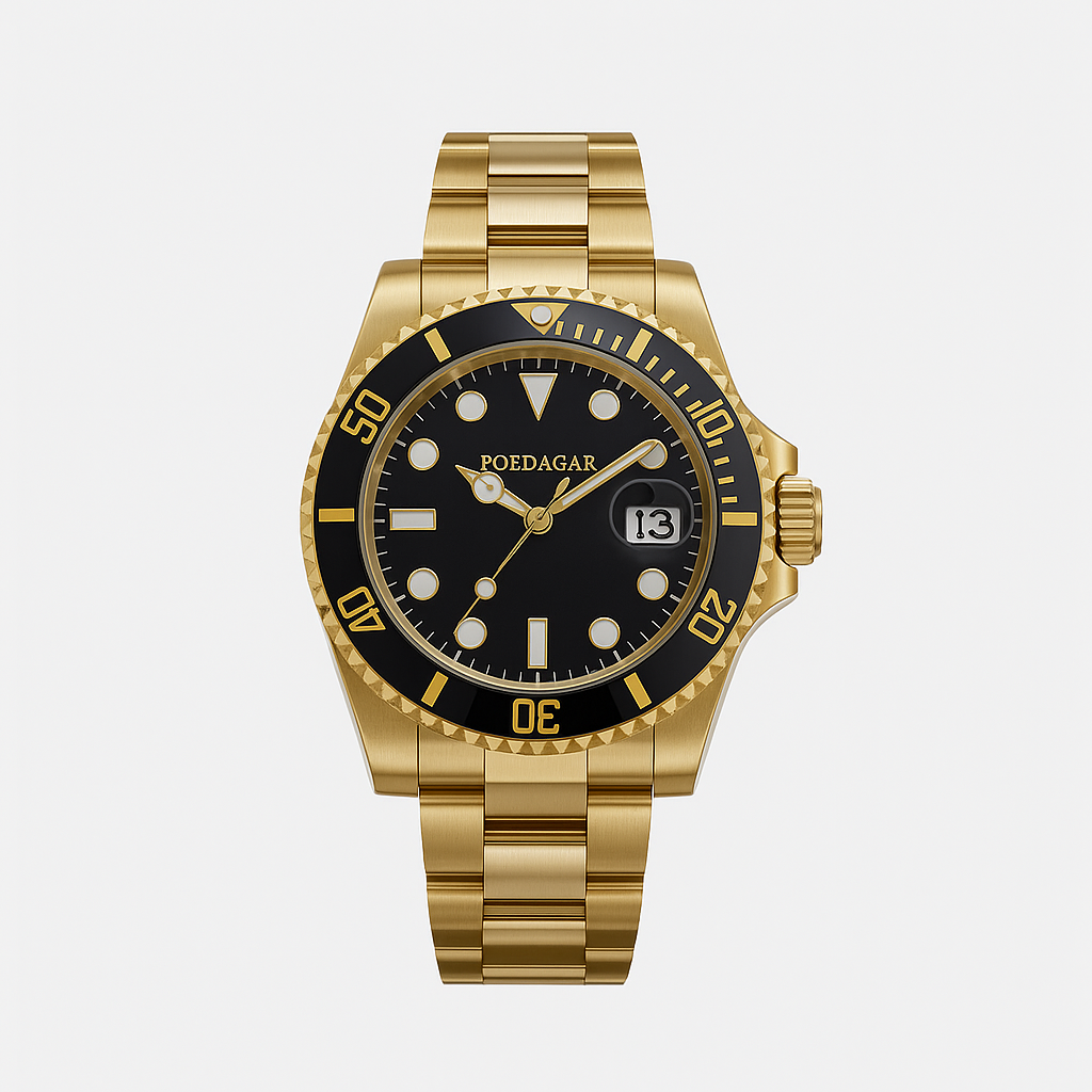 Watch Poedagar Watch Gold Gold Pro.
